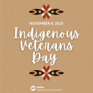 November 8th is Indigenous Veterans Day